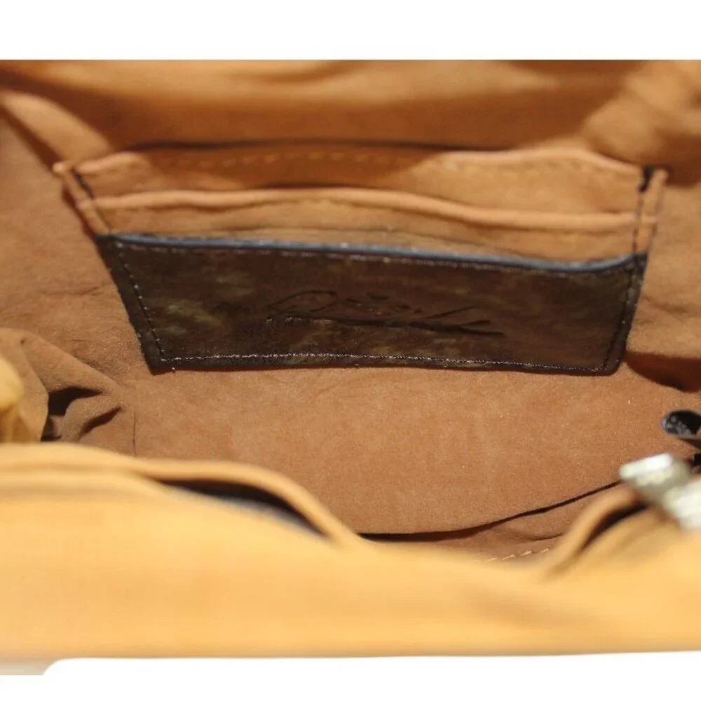Patricia Nash Savena Brown Turquoise Embossed Tooled Clutch Wristlet